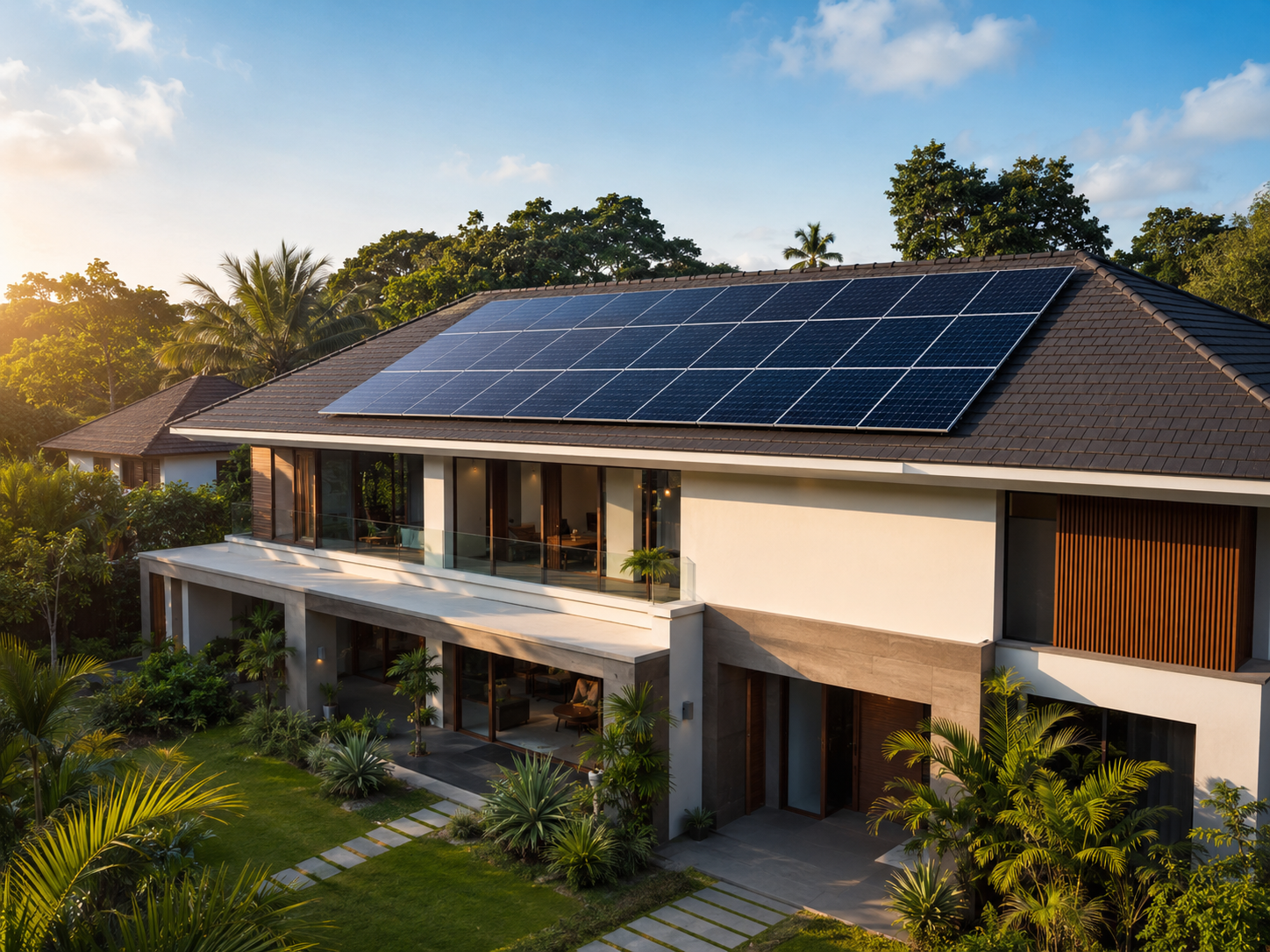 Domestic residential solar installation