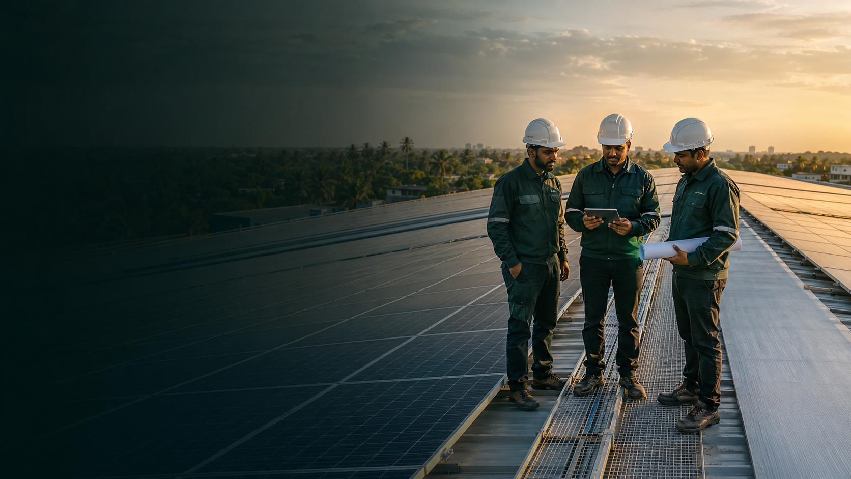 Large scale professional solar installation in Sri Lanka
